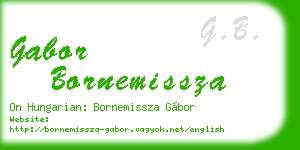 gabor bornemissza business card